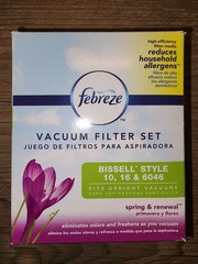 Febreze Vacuum Filter Set Bissell 10 16 6046 Reduces Allergens Odors