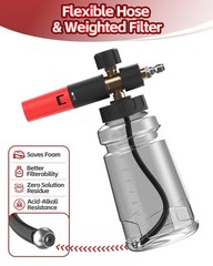 DANCINGBOAR Foam Cannon for Pressure Washer with 1/4″ Quick Connector, Gray