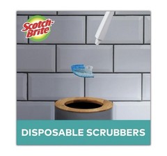 Scotch-Brite 558RF Disposable Toilet Scrubber Refill – Blue/White (10/Pack) New