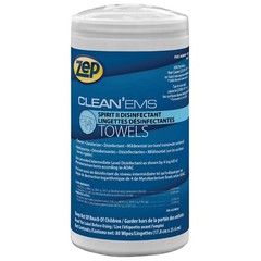3 Pack-Zep Cleaning Towels, 7″x10″ Wipe Spirit II Disinfectant Towels @40s