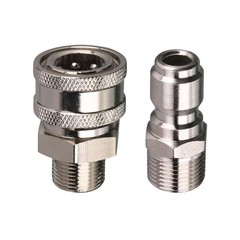 Tool Daily High Pressure Washer Ball Valve Kit, 3/8 A：3/8 inch Quick Connect