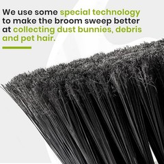 Trueyee Green Indoor Broom 54 Long Handle House Broom For Floor Cleaning