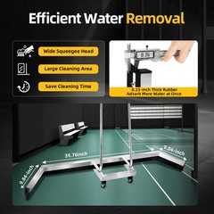 Heavy Duty Tennis Court Squeegee Surface Water Removal Court Dryer Rain Shuttle