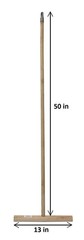 IMUSA USA I522-28 Cuban Wood Mop Stick Tan