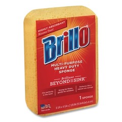 Brillo 22401 4.25″ x 6.25″ Multi-Purpose Sponge – Yellow (6/Carton) New