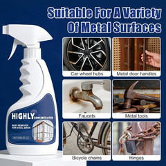 2Pcs Heavy Duty Rust Removal for Metal,Highly Concentrated Steel Rust Remover,Po