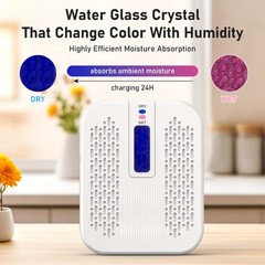 Rechargeable Small Dehumidifier, Pack of 2, Portable Mini Dehumidifier for Ba…