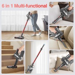 Zefiro Cordless Vacuum Cleaner45Mins Runtime Vacuum Cleaners For Home
