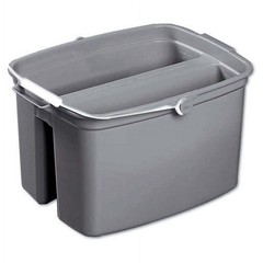 Commercial 17 qt. Plastic Double Utility Pail Cleaning Buckets Wide Pour Spout