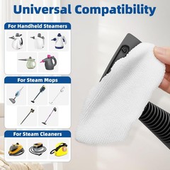 LOVECO 8 Pack Universal Microfiber Cloths for Handheld 8 Pack, 8 Pack- White