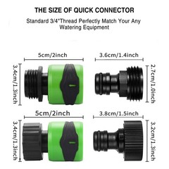 JUSONEY Garden Hose Quick Connect Male and Female- Link and…
