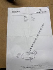 MOSMATIC 78.274 Rotary Surface Cleaner TD-78274 Floors GRAINGER 52CT08 OPEN BOX