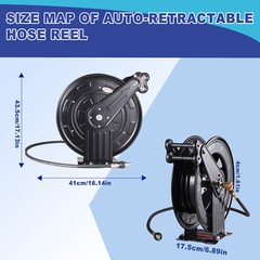 Heavy Duty Power Washer Jet Wash High Pressure Hose Reel (15 Metre x 3/8″ Hose)