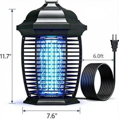 20W 4200V Electric Bug Zapper, IPX4 Waterproof Mosquito Zapper, Indoor Outdoor