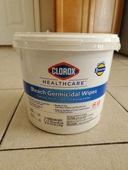 Clorox Bleach Germicidal Disinfectant Wipes, 110ct, 12″X12″