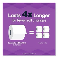 Cottonelle 55494 Soft Mega Rolls Ultra ComfortCare Toilet Paper (48/CT) New