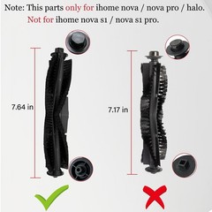 11Pcs iHRV6-BLK Replacement Parts for iHome AutoVac Nova Self Empty WHITE