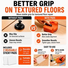 Floor Gap Fixer Tool for Laminate Flooring, Repair Kit with Orange