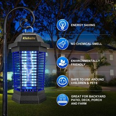 Klahaite Bug Zapper Outdoor Electric Mosquito Zapper Fly Zapper Indoor Fly