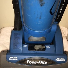 Powr-Flite Wide Track Bagless Upright HEPA Vacuum – 1-Gallon, Model# PF82HF
