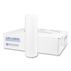 Inteplast Group Can Liners, 45 gal, 14 mic, 40×48″, 25 Bags/Roll, 10 Rolls/CT