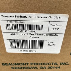 Box of 12 Citrus II 633712927 Germicidal Cleaner Deodorizing 22 oz. Spray Bottle