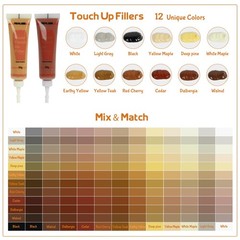 REALINN Wood Furniture Repair Kit- Set of 28 – Touch Up 28 Piece Set, Brown