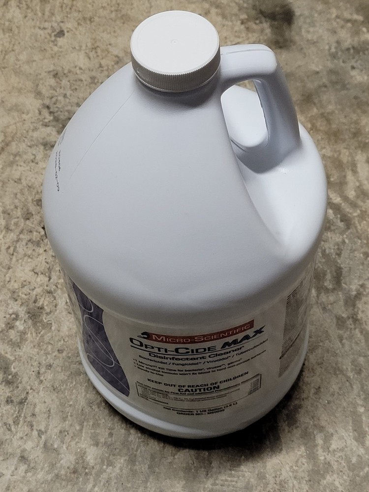 *1* Micro-Scientific Opti-Cide Max Disinfectant Cleaner 1 Gallon M60035 Exp 2028