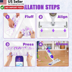 18 Pack Disposable Power Mop Refills for Swiffer Power Mop Pads FROM USA