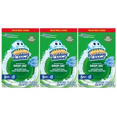 Scrubbing Bubbles Toilet Bowl Tablets, Continuous Clean 5 Count (Pack of 3)