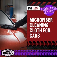 AIDEA Microfiber Cleaning Cloth Black 20PK, Towels for