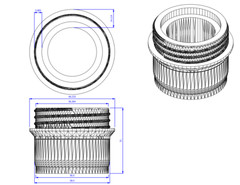 Hose Tube Pipe Assembly ADAPTER for HILTI VC 20-U 40-U VC 20 40 VC20 VC40 Hoover