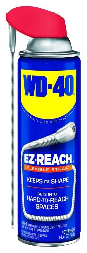 WD-40 Original Formula, Multi-Use Product, Ez-Reach Flexible Straw, 14.4 OZ