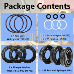 NEW 34262 Seals Rebuild Kit for Cat Pump 66DX 6DX Pressure Washer Pump 6DX35G1I