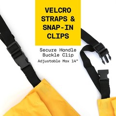 Trash Can Caddy Bag | Brute Compatible | Fits 32-55 Gallon Can | 12 Pockets