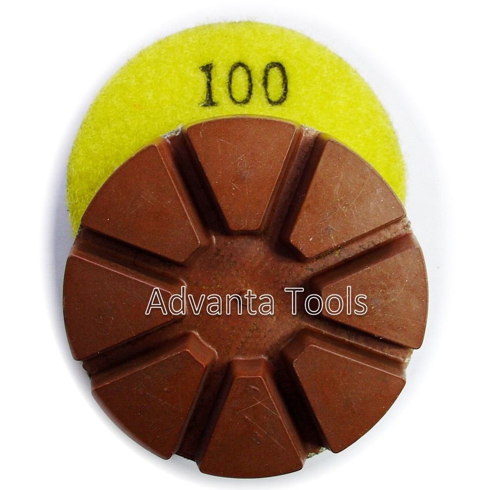 3” Metal Bond Diamond Polishing Pad for Concrete Floor – 100 Grit