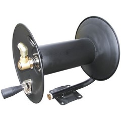 General D30002 3/8″ x 100′ Steel Hose Reel with Mounting Base 4,000 PSI 185° F