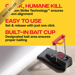 6 Pack Victor M123SSR Quick-Kill Easy Set Reusable Mouse Traps Pest Control