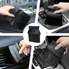 Interior Detailing Brush for Dashboard, Air Vents, and Leather – Color: Black