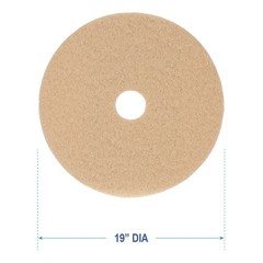 Boardwalk 4019ULT 19″ Dia Burnishing Floor Pads – Tan (5/CT) New