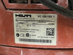 Hilti VC 150-10 X Universal Wet/Dry Construction Shop Vacuum Cleaner 120V, Works