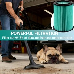 2 Pack Replacement 5-Layer VF6000 Filter for Rigid Shop Vac Filters