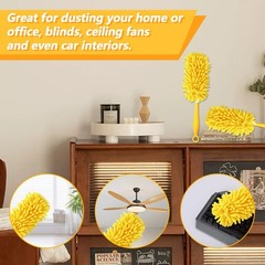 Yicotira Reusable Duster Refill Compatible with Swiffer Hand 4 Pack(yellow)