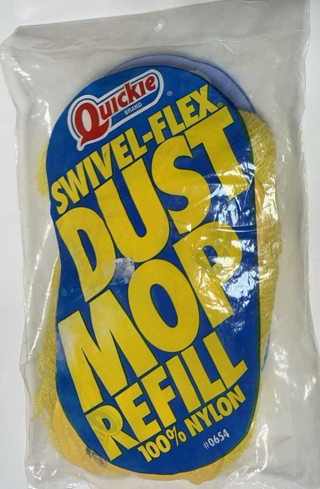 Quickie Swivel-Flex Dust Mop Refill #0654 Yellow 100% Nylon