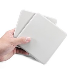 vshougou 4pcs 5″ Reusable Large 4 pcs Square Reusable, Off-white