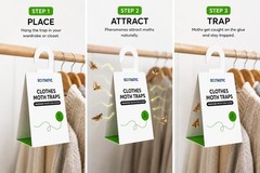 Clothes Moth Traps – 11 Pack | Extra Strength Pheromone Sticky for…