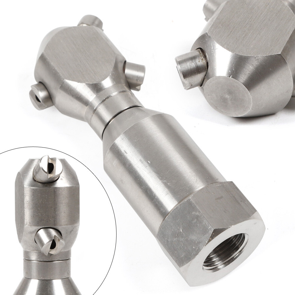 1/2″ Rotating Jetter Head Nozzle Pressure Washer Drain Sewer Hose Cleaner 3 Jet