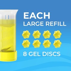 Infiniti Clean Toilet Gel Stamp, 5 Pack (Total 1.9 Fl Oz (Pack of 1), Yellow