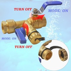 Xiny Tool 3/4-Inch IPS Isolator Tankless Water Heater Service Valve 0.75 Inch