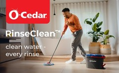 O-Cedar EasyWring RinseClean Microfiber Spin Mop & Bucket Floor Cleaning System